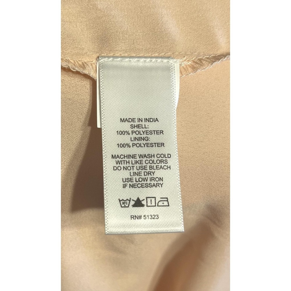 1. STATE Dress Womens XL Beige Autumnal Tones Off Shoulder Tiered Midi Chiffon - Picture 16 of 16